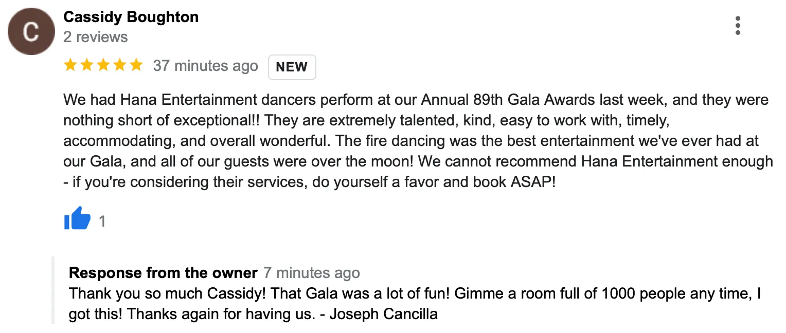 A google review Boughton.