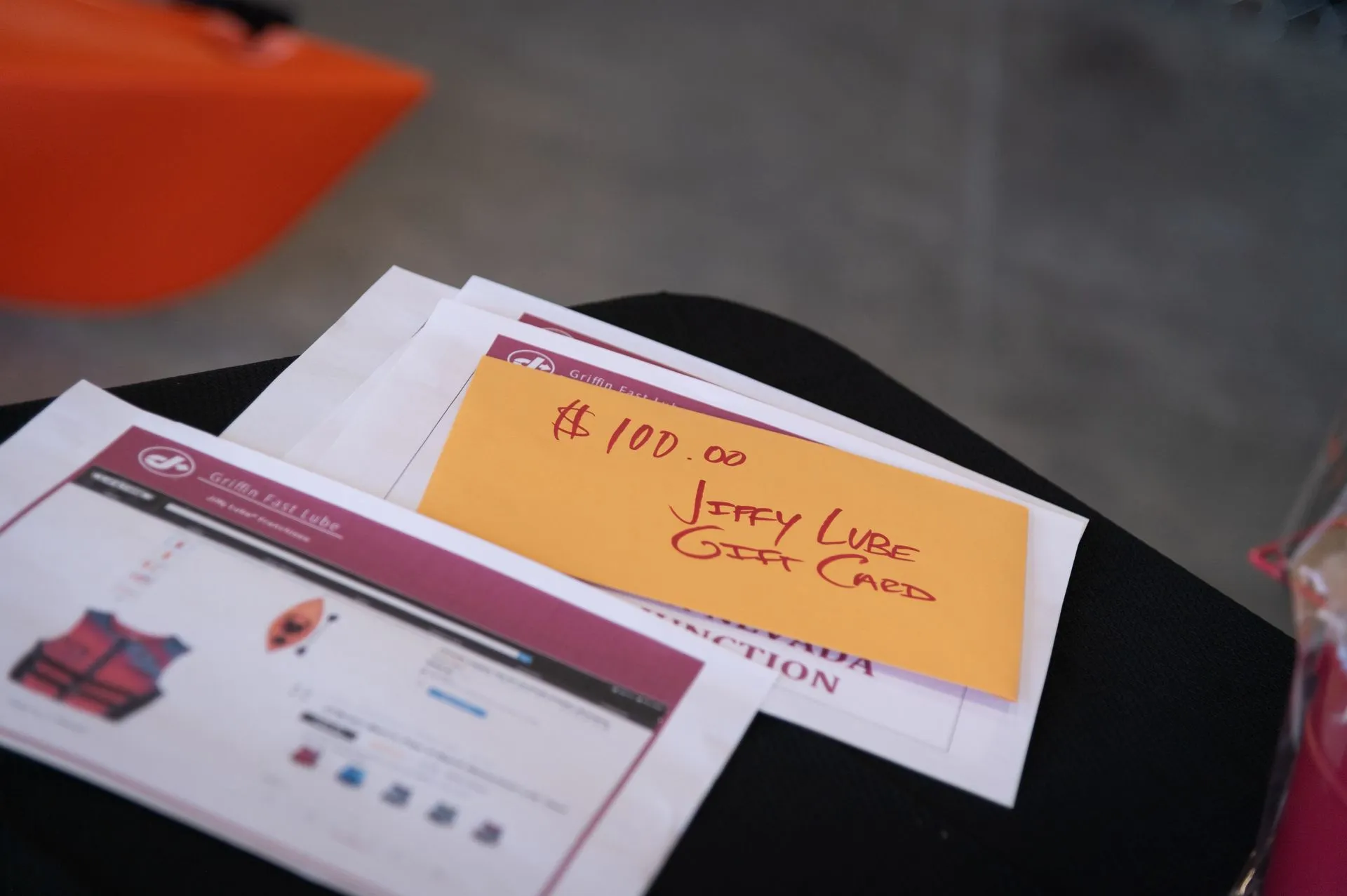 A piece of paper with a yellow sticky note that says ' jerry ' on it